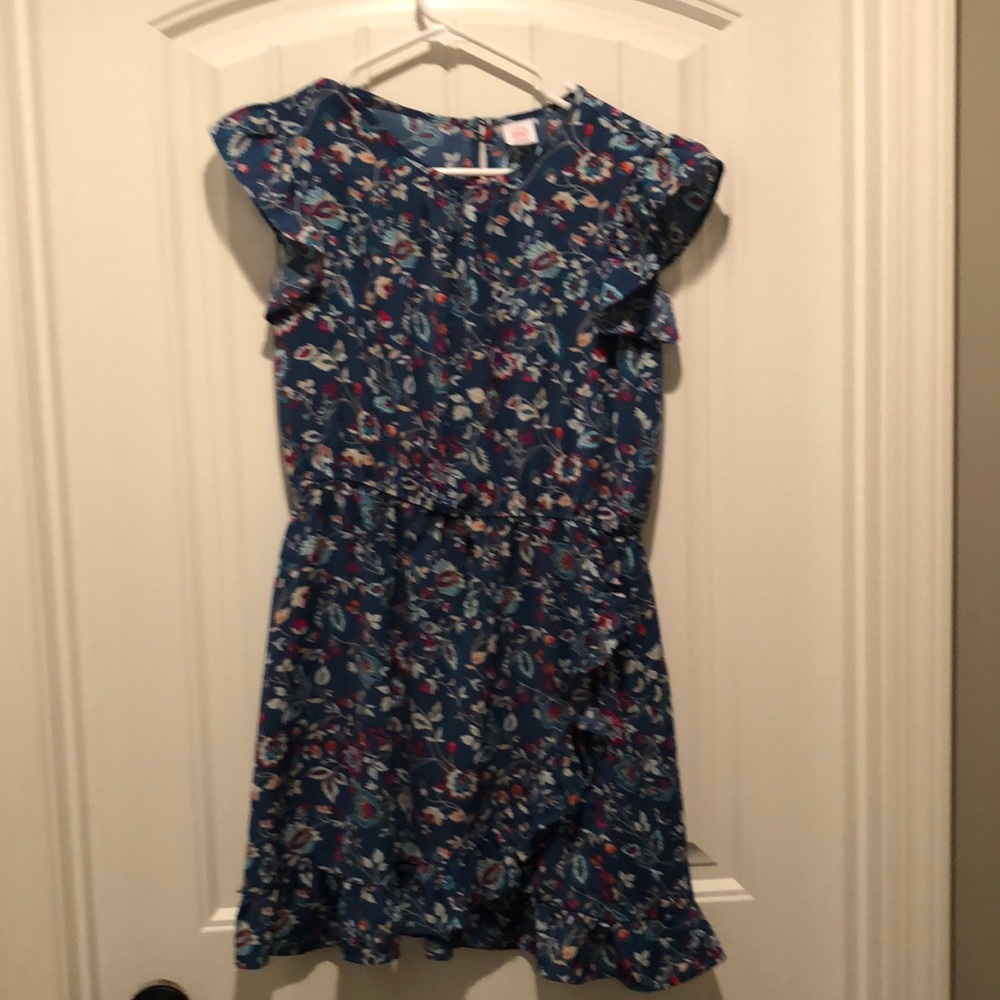 Beautiful teal flower print dress